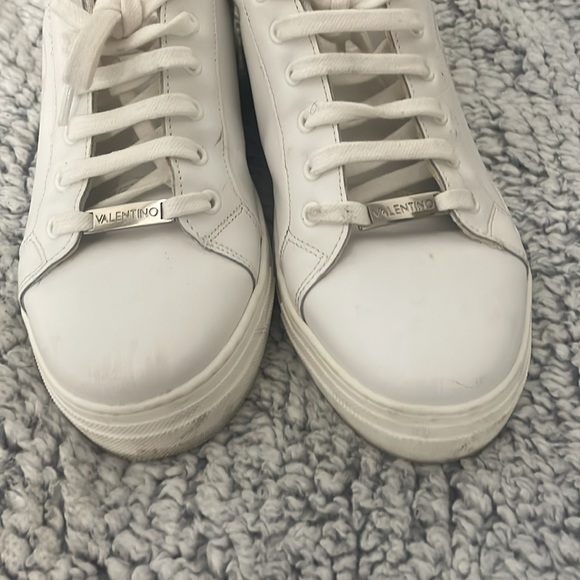 Valentino White/Pink Sneakers with Snake Skin detailing by Mario Valentino - Picture 8 of 16